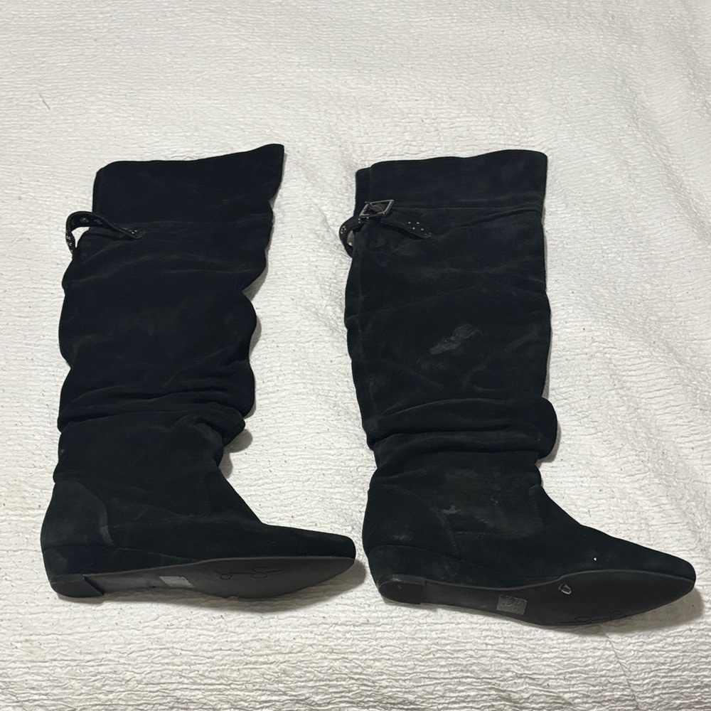 Jessica Simpson Black Over the Knee Boots